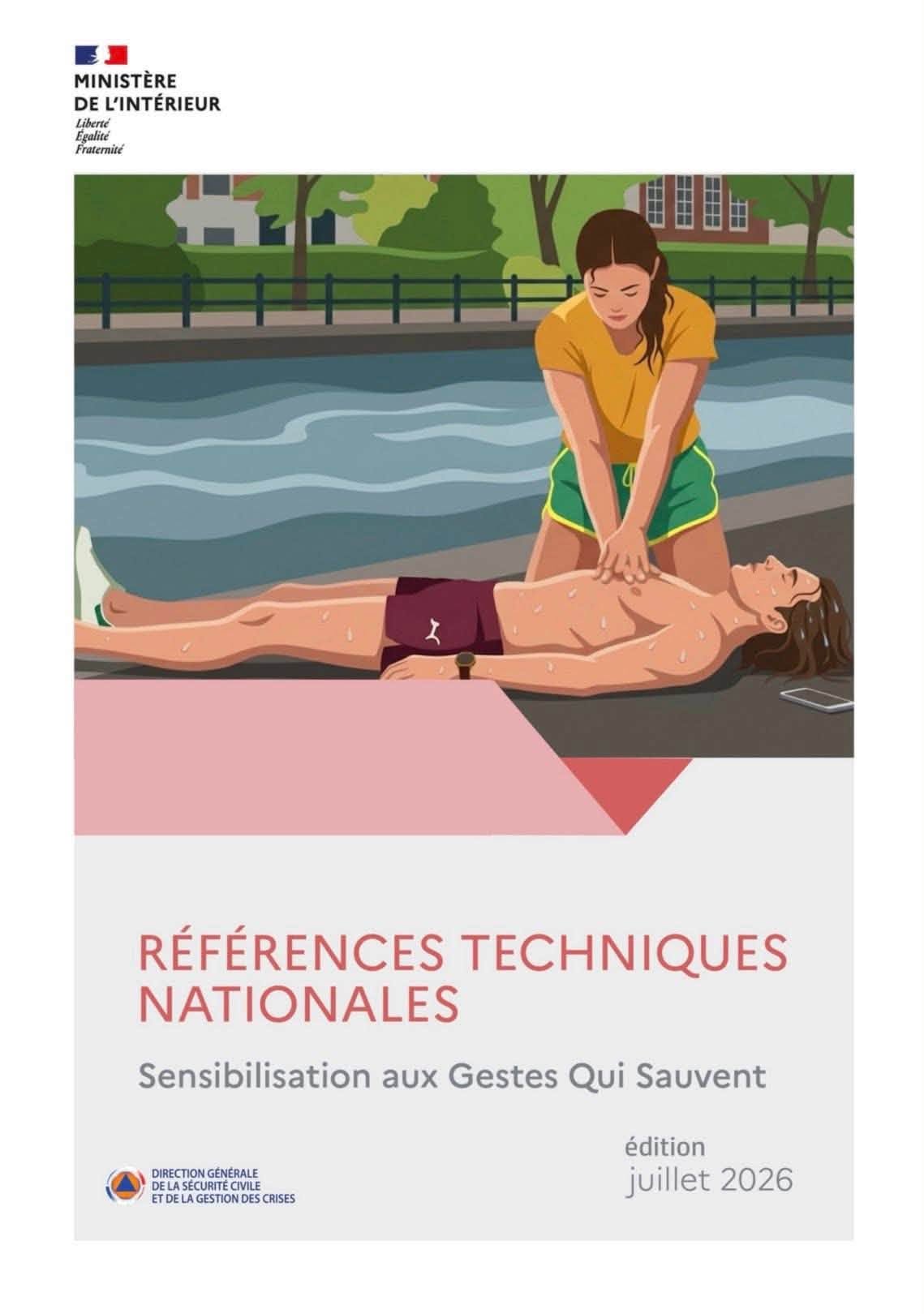 Nouvelles recommandations nationales de Gestes Qui Sauvent GQS - Références Techniques Nationales Juillet 2026